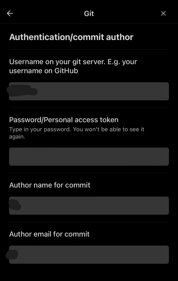 obs auth git