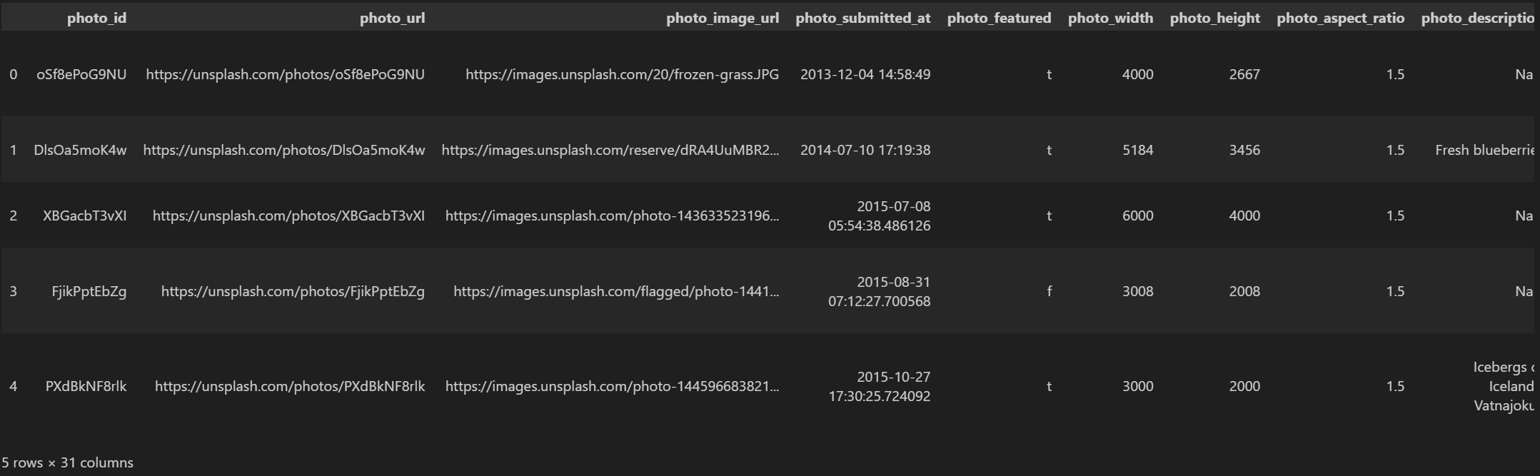 photo dataset