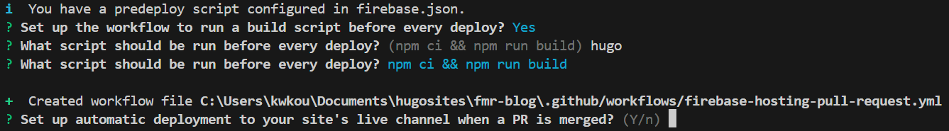 predeploy